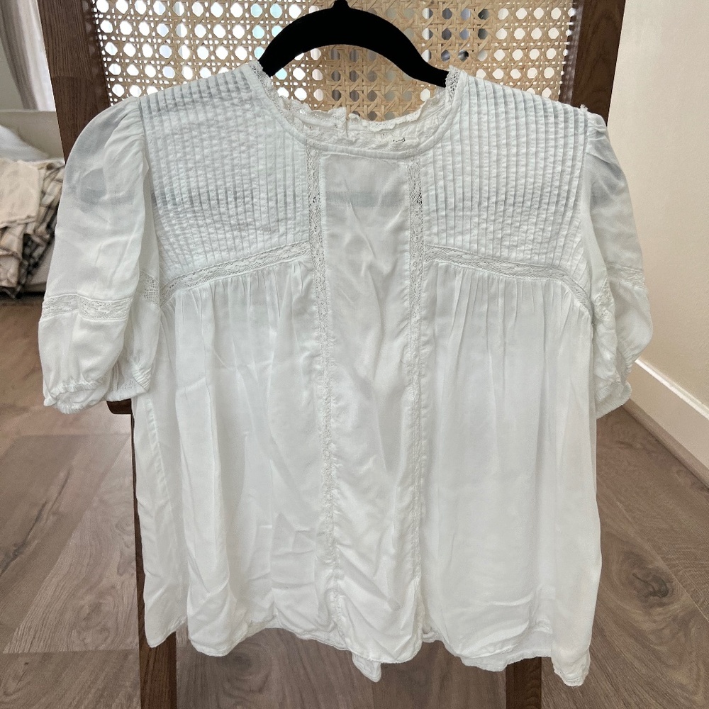 Aritzia White Wilfred Top (Size XS)